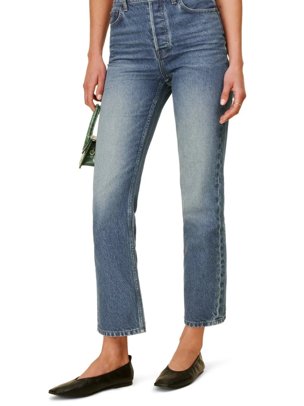 Reformation Hanna Mid Rise Relaxed Jeans (Size 28)